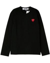 COMME DES GARÇONS PLAY - Crew Neck Long-Sleeve T-Shirt - Lyst
