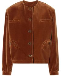Blazé Milano - Jealousy Gliss Cotton-Velvet Jacket - Lyst