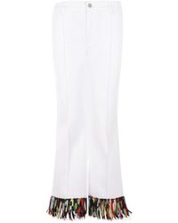 PUCCI - Fringed Cropped Trousers - Lyst