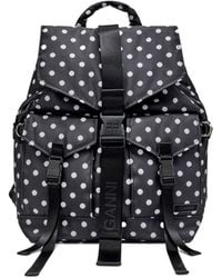 Ganni - Dots Re-Tech Backpack - Lyst