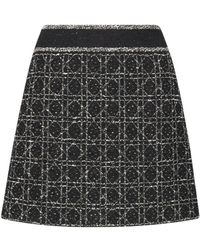 Dior - Macrocannage Flared Miniskirt - Lyst