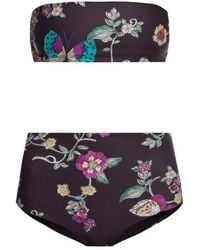 RED Valentino - Floral Print High-Waist Bikini - Lyst