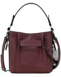 Longchamp - S 3D Leather Tote Bag - Lyst