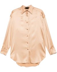 Tom Ford - Satin Relaxed Fit Shirt - Lyst