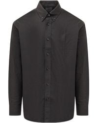 Givenchy - 4G Embroidered Long-Sleeved Shirt - Lyst