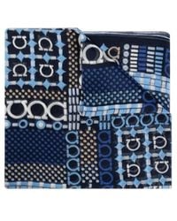 Ferragamo - Ferragamo Gancini Printed Scarf - Lyst
