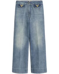 Valentino - Denim Trousers - Lyst