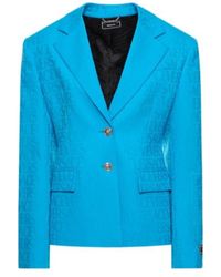 Versace - Logo Jacquard Casual Jacket - Lyst