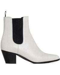 Celine - Saint Germain Des Pres Shiny Calfskin Boots - Lyst