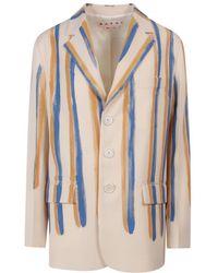 Marni - Waterfall Stripe Printed Blazer - Lyst