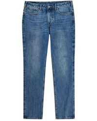 Emporio Armani - J06 Slim-Fit Washed Denim Jeans - Lyst