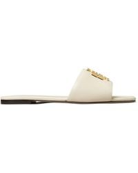 Tory Burch - Eleanor Logo Plaque Slides - Lyst
