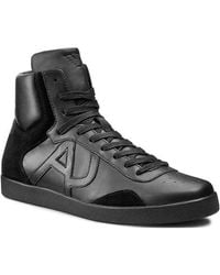 Armani Jeans - Logo Details Casual Sneakers - Lyst