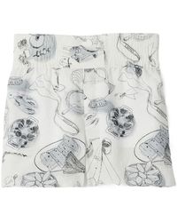 Jacquemus - Graphic-Print High-Waisted Shorts - Lyst