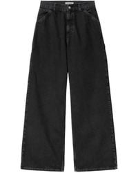 Carhartt - Logo Patch Wide-Leg Jeans - Lyst