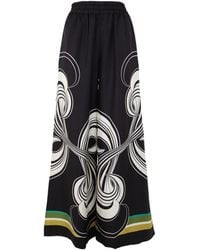 La DoubleJ - Ladies Twill Silk Palazzo Pants - Lyst