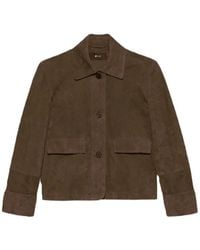 Arma - Long-Sleeved Leather Jacket - Lyst