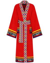 Dolce & Gabbana - Terry Belted Bathrobe - Lyst