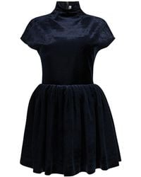Alaïa - Alaïa Velvet Mini Dress - Lyst