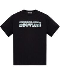 Versace Jeans Couture - Couture Logo Embellished Crewneck T-Shirt - Lyst