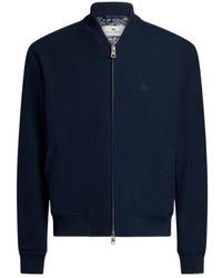 Etro - Pegaso Embroidered Zipped Bomber Jacket - Lyst