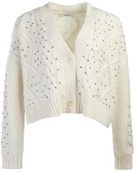 Max Mara - V-Neck Long-Sleeved Sweater - Lyst