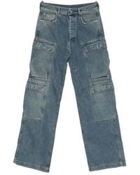 Rick Owens - Distressed Relaxed-Fit Cargo Jeans - Lyst