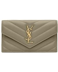 Saint Laurent - Cassandre Matelassé Card Case - Lyst