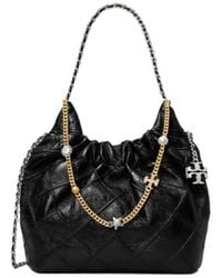 Tory Burch - Fleming Distressed Top Handle Bag - Lyst