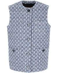 Gucci - Monogrammed Tweed Vest - Lyst