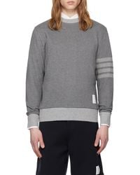 Thom Browne - 4-Bar Ribbed Long-Sleeved Sweatshirt - Lyst