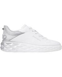 Jimmy Choo - Diamond Maxi/F Ii Leather Sneaker - Lyst