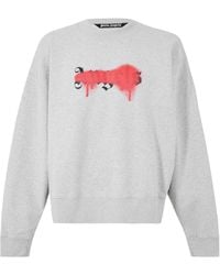 Palm Angels - Crew-Neck Long-Sleeve Sweatshirt - Lyst