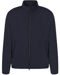 Herno - Zip-Up Straight Hem Bomber Jacket - Lyst