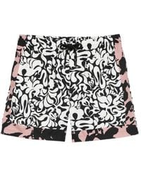 Dries Van Noten - Pattern-Printed Swim Shorts - Lyst