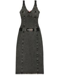 DIESEL - D-Inny Sleeveless Midi Dress - Lyst