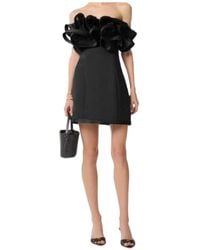 Elisabetta Franchi - Ruffled Lace-Up Mini Dress - Lyst