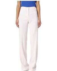 Pinko - High-Waist Straight-Leg Trousers - Lyst