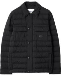 Burberry - Logo Patch Quilted Padded Overshirt - Lyst