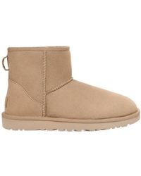 UGG - Classic Mini Ii Logo-Patch Ankle Boots - Lyst
