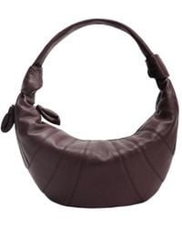 Lemaire - Fortune Croissant Logo Embossed Shoulder Bag - Lyst