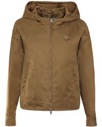 Prada - Triangle-Logo Zipped Jacket - Lyst
