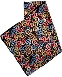 Gucci - Double G Cotton Silk Jacquard Stole - Lyst