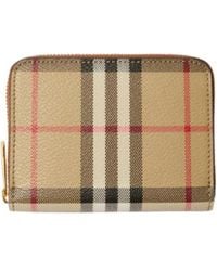 Burberry - Small Vintage Check Zip-Around Wallet - Lyst