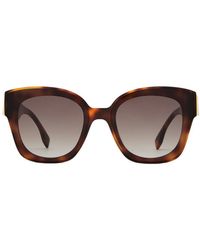 Fendi - Round Square-Frame Sunglasses - Lyst