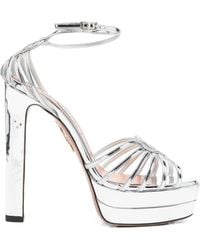 Aquazzura - Sweetheart Platform Strappy Sandals - Lyst
