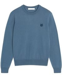 Maison Kitsuné - Maison Kitsuné Bold Fox Head Patch Knitted Jumper - Lyst