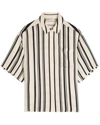 Anine Bing - Coco Striped Satin Shirt - Lyst