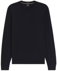 BOSS - Boss Long-Sleeved Crewneck Jumper - Lyst