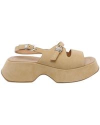 Vic Matié - Platform Buckle Heeled Sandals - Lyst
